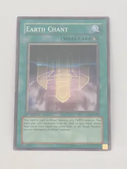 Yugioh Earth Chant IOC-099 Spell First 1st Edition Yu Gi Oh Trading Card - Image 1