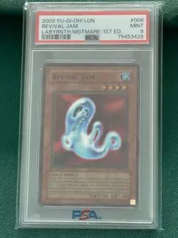 2003 Yugioh LON Revival Jam 1st Edition PSA 9 Mint! NO RESERVE!! - Image 1
