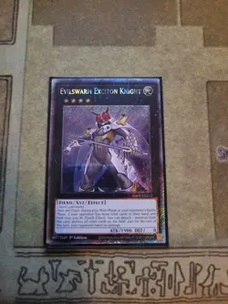 YUGIOH EVILSWARM EXCITON KNIGHT RA04-EN212 PLATINUM 1ST ED NM - Image 1