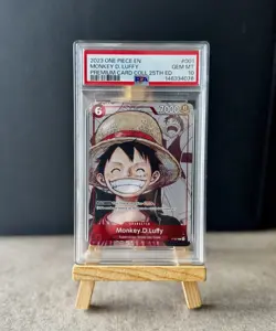 One Piece Monkey D Luffy P-001 25th Anniversary Promo PSA 10 English - Image 1