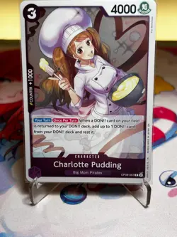 One Piece Card Game - Charlotte Pudding OP08-067 PRB02 FOIL - Image 1