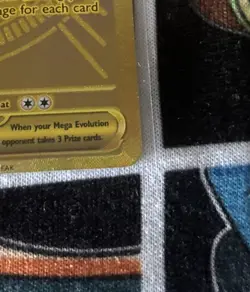Mega Charizard X EX Gold 130/094 Hyper Rare Pokemon Phantasmal Flames NMint Card - Image 4