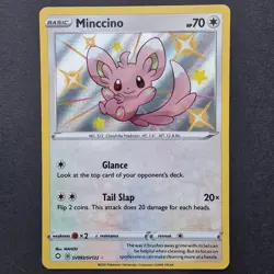 Minccino SV093/SV122 - Shining Fates Shiny Vault Holo - Pokemon TCG English Card - Image 1