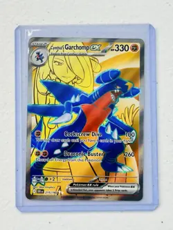 Pokemon TCG Cynthia's Garchomp EX Holo Card 215/182 Sv10: Destined Rivals - Image 1