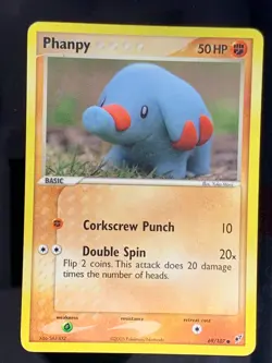 Phanpy 69/107 Common EX Deoxys Pokemon Card Non Holo 2005 - Image 1
