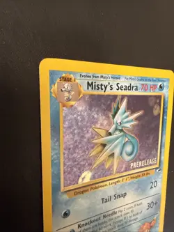 Misty's Seadra 9/132 Prerelease Holo Pokemon Card NM - Image 5