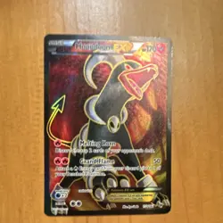 Pokemon Houndoom EX Full Art Ultra Rare Holo Card Breakthrough 153/162 170 HP - Image 1