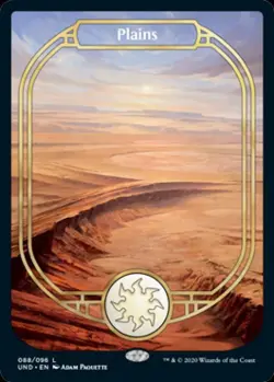 MTG English Plains (Full Art 88) NM Foil Unsanctioned - Image 1