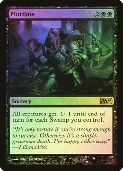 MTG FOIL Mutilate - Magic 2013 #102 - Image 1