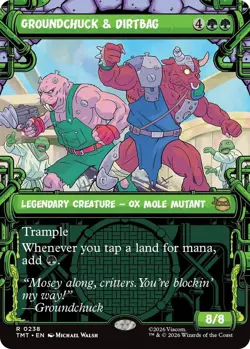 Groundchuck & Dirtbag - Showcase Light Play, English Magic the Gathering MTG Tee - Image 1