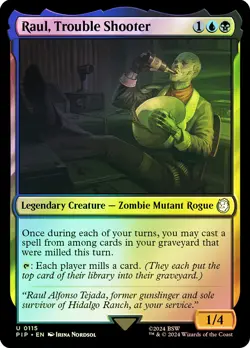 MTG FOIL Raul, Trouble Shooter - Fallout Commander #115 - Image 1