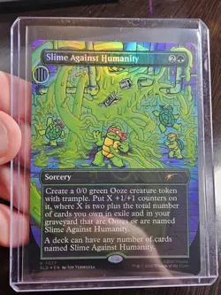 MTG Slime Against Humanity Rare Green SLD 7077 Foil - Image 1