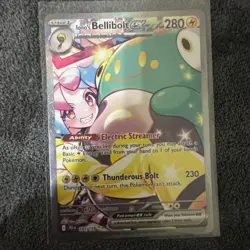 Iono’s Bellibolt ex 183/159 SV Paldean Fates Hyper Rare Pokemon Card - Image 1