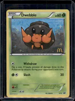Dwebble 5/12 McDonald's 2012 Holo - Pokemon Card - HP - Image 1