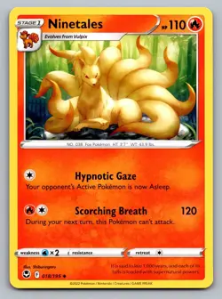Pokemon TCG SWSH12: Silver Tempest Ninetales 018/195 - Image 1