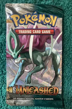 Pokemon HeartGold & SoulSilver Unleashed Booster Pack Factory Sealed Suicune Art 820650105326 - Image 1