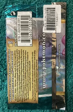 Pokemon HeartGold & SoulSilver Unleashed Booster Pack Factory Sealed Suicune Art 820650105326 - Image 2