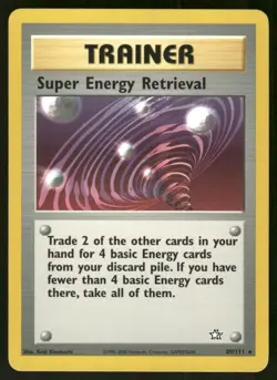 Pokemon Tcg Super Energy Retrieval #89 Pokemon Neo Genesis MP - Image 1