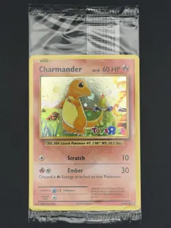 Pokemon TCG Charmander Toys R Us Stamped Holo - 09/108 - SEALED - Image 1