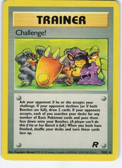 Challenge! 74/82 Team Rocket Uncommon Unlimited MP Pokemon - Image 1