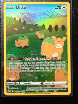 DITTO GG22/GG70 HOLO CROWN ZENITH GALARIAN GALLERY POKEMON NM/M - Image 1
