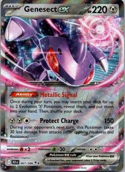 Pokemon Genesect ex 067/086 Double Rare NM - Image 1
