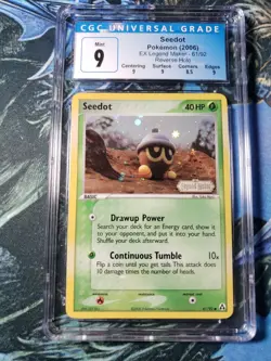 Seedot Reverse Holo #61 CGC 9 Mint Pokemon TCG EX Legend Maker 2006 PSA - Image 1