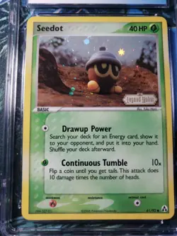 Seedot Reverse Holo #61 CGC 9 Mint Pokemon TCG EX Legend Maker 2006 PSA - Image 2