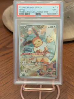 Pokemon Eevee 173 Sv Scarlet & Violet Promo Holo Prismatic Evolutions ETB PSA 9 - Image 1