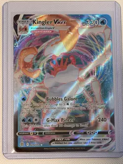 Kingler VMAX 29/172 Ultra Rare Brilliant Stars Pokemon TCG Near Mint - Image 1