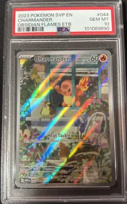 Pokemon Charmander #044 Scarlet & Violet Promo Holo PSA 10 2023 - Image 1