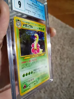 CGC 9 Meganium Pokemon Japanese Gold,Silver, New World Holo - Image 2
