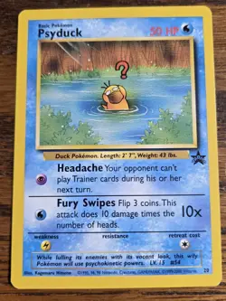 Pokemon Wotc Black Star Promo # 20 Psyduck,,not played - Image 1