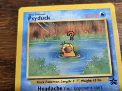 Pokemon Wotc Black Star Promo # 20 Psyduck,,not played - Image 2