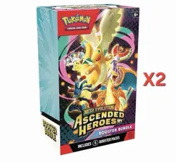 2X Pokemon TCG: Mega Evolution-Ascended Heroes Booster Bundle - PRESALE ✅ - Image 1