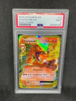 2016 Pokemon XY Evolutions Charizard EX 12/108 Ultra Rare Holo Foil PSA 9 MINT - Image 1