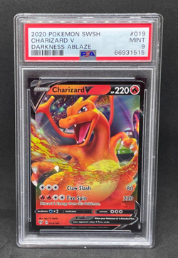 Pokemon Darkness Ablaze Charizard V 019/189 Ultra Rare Holo Foil PSA 9 - Image 1