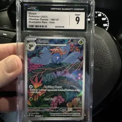 Graded CGC 9 Gloom 198/197 Pokemon Obsidian Flames Holo Illustration Rare - Image 1