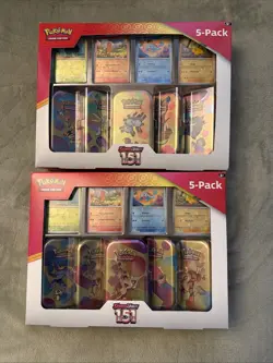 (Lot Of 2) Pokemon 151 Costco Mini Tin Bundle Factory Sealed - Image 1