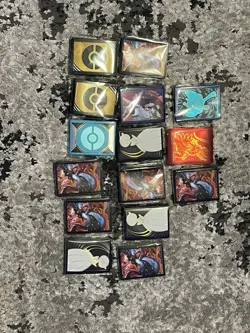 MASSIVE POKEMON STARTER/TRAINER KIT - D Boxes, Sleeves, TONS of Dice/coins! - Image 3