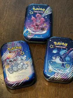 Pokemon TCG Paldean Fates Mini Tin X 3 - Image 1