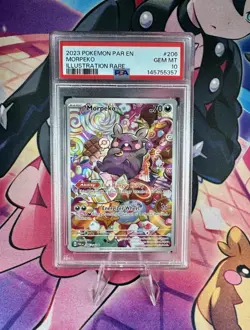 PSA 10 Gem Mint Morpeko 206/182 PSA 10 2023 Pokemon Paradox Rift Pokemon TCG - Image 1