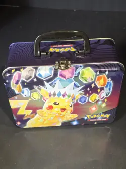 Pokemon Fall 2024 Pikachu Collector Chest Tin Box Lunch Pale Empty - Image 1