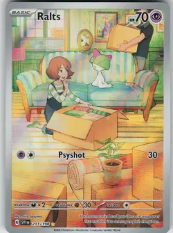 Pokemon TCG Ralts Illustration Rare SV01: Scarlet & Violet Base Set 211/198 - Image 1