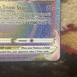 Pokemon Alolan Vulpix VSTAR 197/195 Silver Tempest Rainbow Secret Rare Holo NM - Image 4