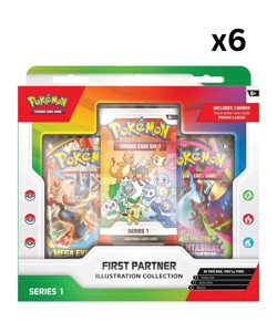 Pokemon TCG First Partner Illustration Collection Series x 6 Case PRESALE 3/20 - Image 1