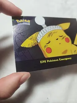 Pokemon Topps EP2 Pokemon Emergency Holo Foil Blue Label NM - Image 2