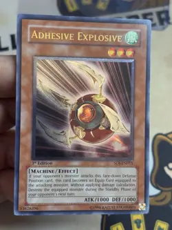 YUGIOH ADHESIVE EXPLOSIVE ULTIMATE RARE SOI-EN011 1ST EDITION - Image 2