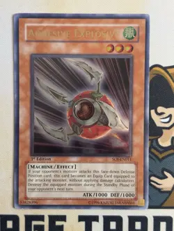 YUGIOH ADHESIVE EXPLOSIVE ULTIMATE RARE SOI-EN011 1ST EDITION - Image 3