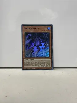 Yugioh! Doom Kraken - LED9-EN018 - Super Rare - 1st Edition Near Mint, English - Image 1
